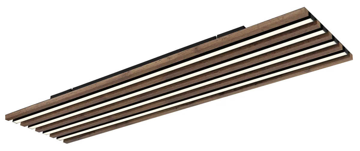 Plafondlamp Hayden L 120 cm bruin zwart van Globo – productfoto