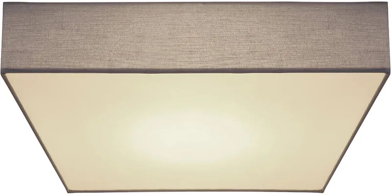 Plafondlamp Kantoor woonkamer LED vierkant, metaal kunststof, LED 40W 1375lm 3000-6000K, LxBxH 50x50x13 cm de Globo en Anthracite – photo produit