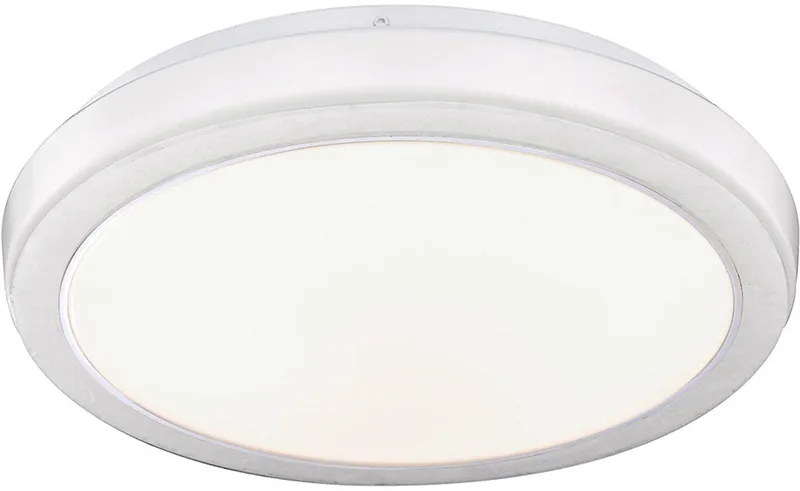 Plafondlamp keukenlamp gemarmerd LED plafondlamp wit, 12W 1150lm warm wit, DxH 33,5 x 9,5 cm von Globo in Weiß – Produktfoto