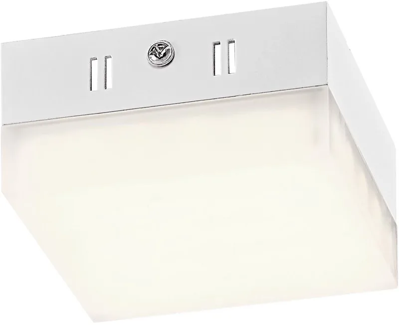 Plafondlamp keukenlamp wit LED plafondlamp ganglamp woonkamerlamp, 6W 400lm warm wit, LxBxH 9 x 9 x 4,5 cm de Globo en Blanc – photo produit