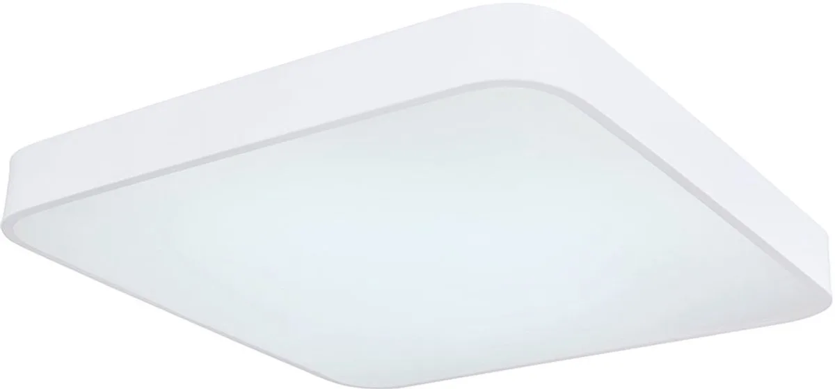 Plafondlamp LED Afstandsbediening dimbaar Kleurwisseling Geheugenfunctie Achtergrondverlichting CCT schakelen, metaal, 48W 2500lm 3000-6000K L 73 cm de Globo en Blanc – photo produit
