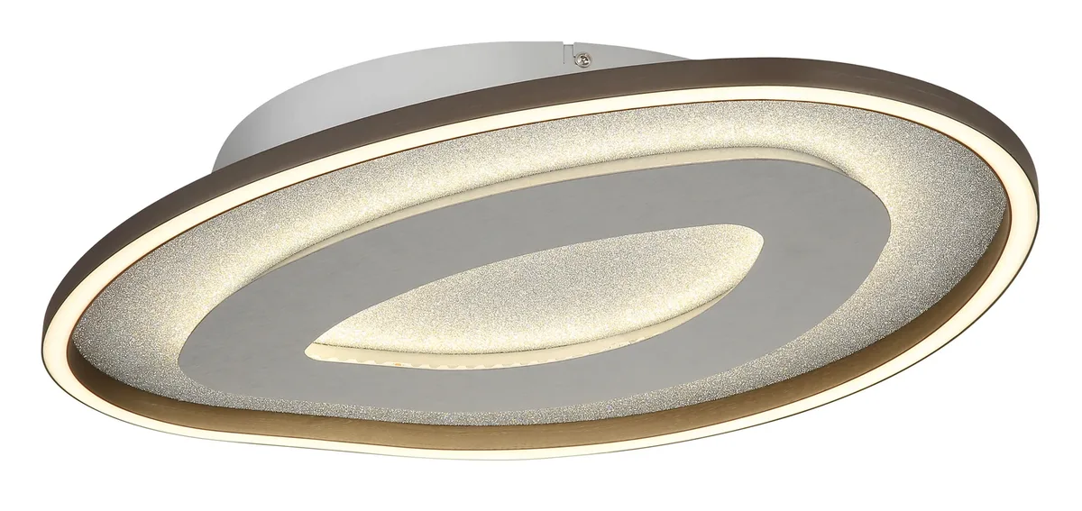Plafondlamp Orlin B 56 cm antraciet zilver de Globo – photo produit