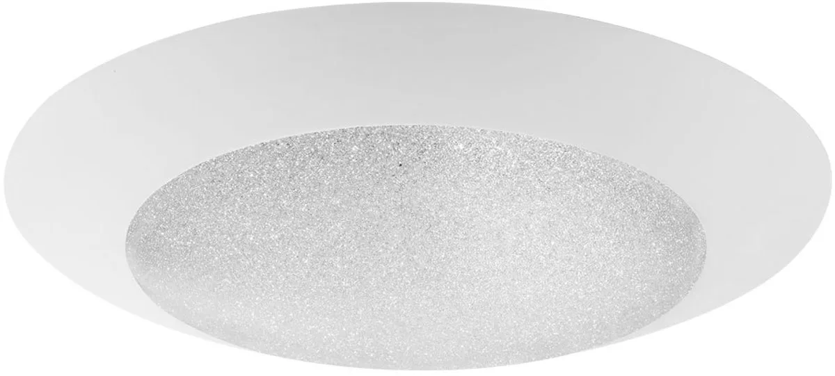 Plafondlamp plafondlamp woonkamerlamp eetkamerlamp, afstandsbediening CCT schakelen dimbaar, LED 37W 2669Lm warm wit - koel wit, DxH 60x11cm de Globo en Blanc – photo produit