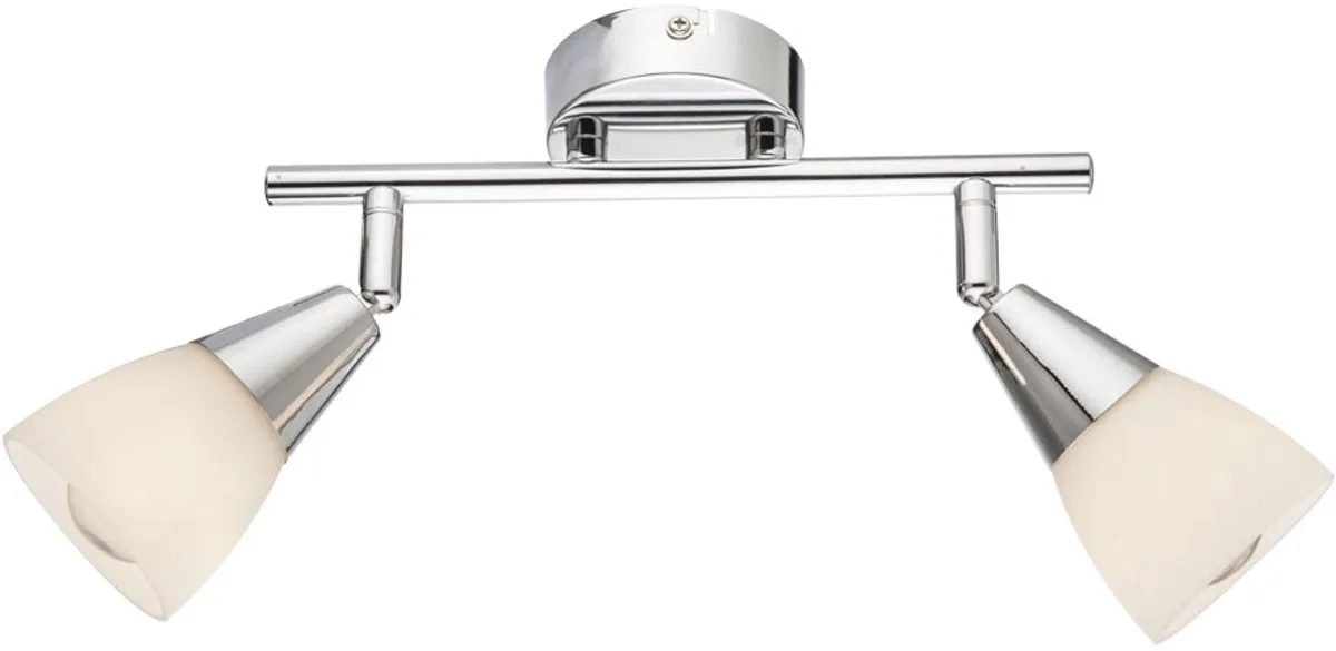 Plafondlamp Plafondspot Slaapkamerlamp Verstelbaar Glas L 25 cm de Globo en Argent – photo produit