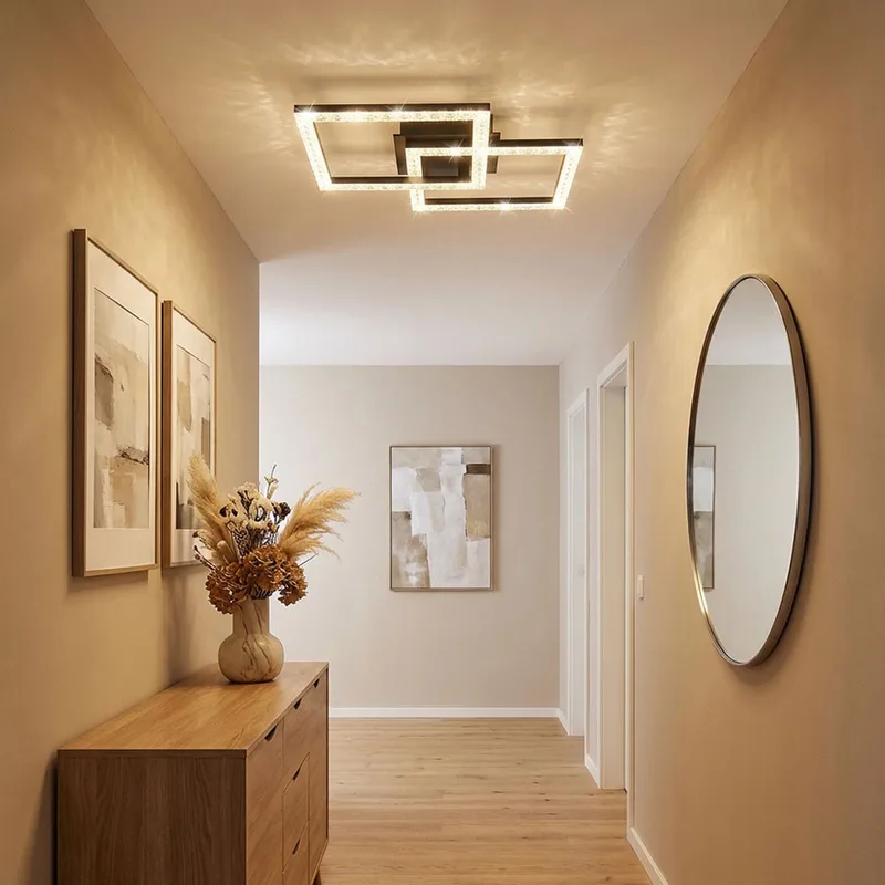 Plafondlamp SAPENA 20 Watt 1-Lichts Helder van Globo in Matt zwart – productfoto