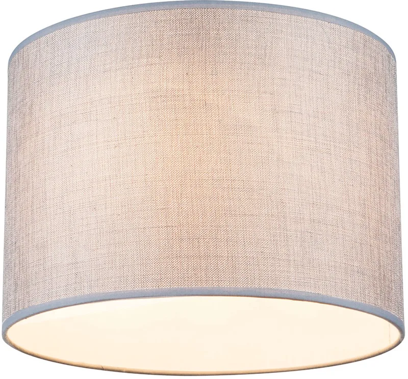 Plafondlamp slaapkamer logeerkamer textiel kap lamp spot Globo 24689D de Globo en Gris – photo produit