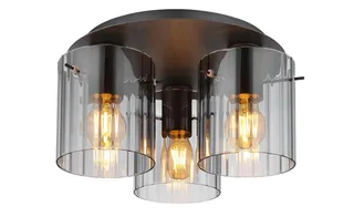 Plafondlamp TULIVAR ø37CM E27 (Grote Fitting) 3-Lichts Smoked fra Globo i Grå – produktbillede 3 af 3