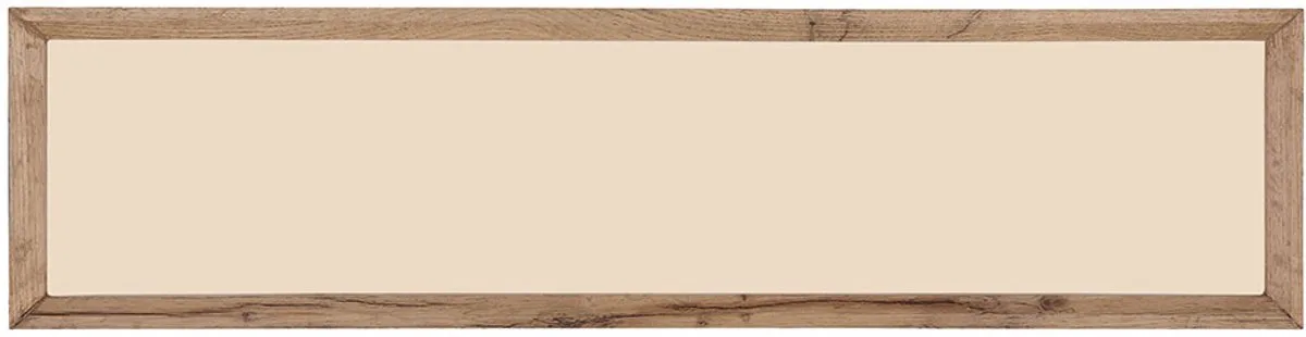 Plafondlamp Woonkamerlamp Houten lamp Slaapkamerlamp, CCT kleurbevestiging, houtlook landhuis wit, 1x LED 24W 1500Lm 2700-6500K, HxLxB 8,5x80x20 von Globo in Braun – Produktfoto