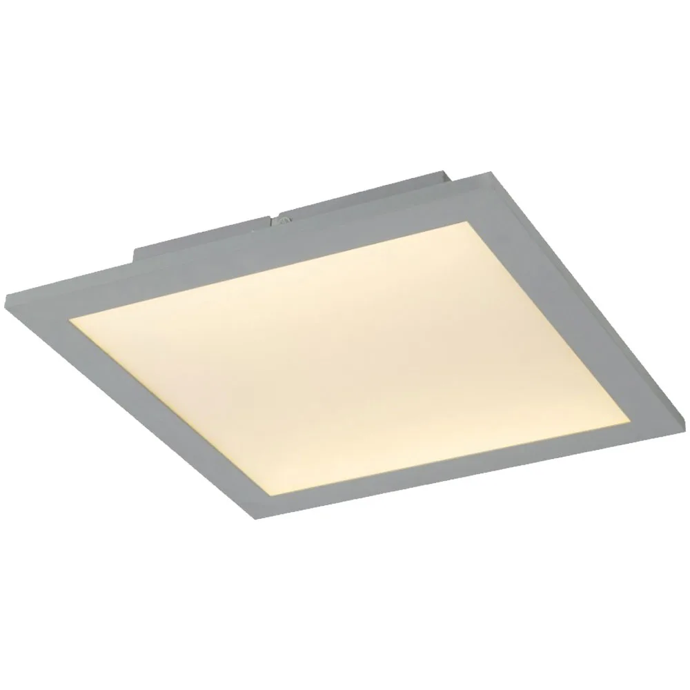 Plafonnier Led Plafonnier En Aluminium Dimmable Lampe De Couloir Carré Argent, 20w 1140lm Chaud, L 30 Cm Globo 41630d1ad von Globo in Weiß – Produktfoto