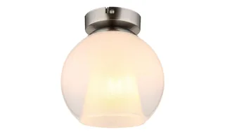 Plafonniere - BARRY - glas - Ø 18cm - E27 - 15749ND de Globo en Staal – photo produit 2 sur 3