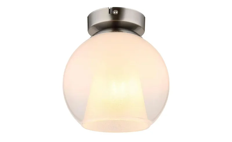 Plafonniere - BARRY - glas - Ø 18cm - E27 - 15749ND de Globo en Staal – photo produit 2 sur 3