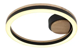 plafonniere - Beatrix - metaal - Ø 30cm - LED - 67298D de Globo en Noir – photo produit 2 sur 3