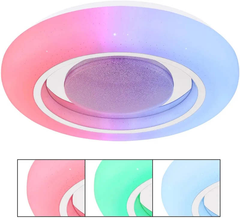 plafonniere - Burro - metaal - Ø 39cm - LED - 41369-18 von Globo in Weiß – Produktfoto