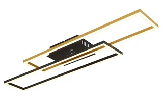 Plafonniere - DAKARI - metaal - LED - 67208-30G van Globo in Zwart – productfoto 3 van 3