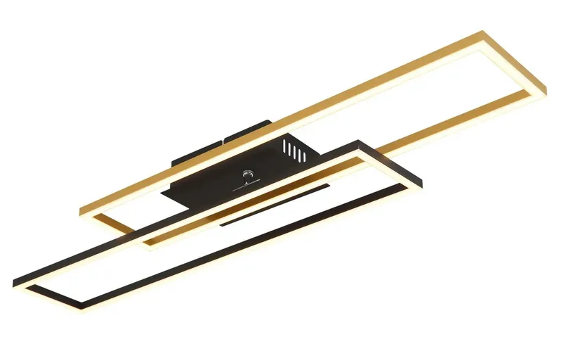 Plafonniere - DAKARI - metaal - LED - 67208-30G van Globo in Zwart – productfoto 3 van 3