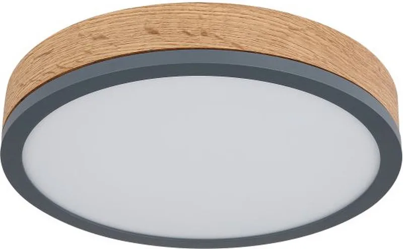 plafonniere - Doro - metaal - Ø 30cm - LED - 416080WD1R de Globo en Gris – photo produit