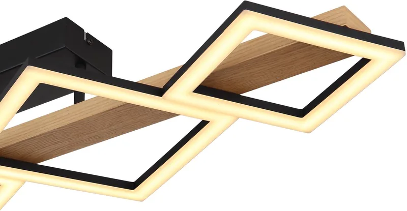 Dustin LED-loftlampe, 4 lyskilder fra Globo i Sort – produktbillede