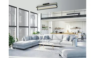plafonniere - Flips - metaal - LED - 67195D från Globo i Svart – produktbild 2 av 3