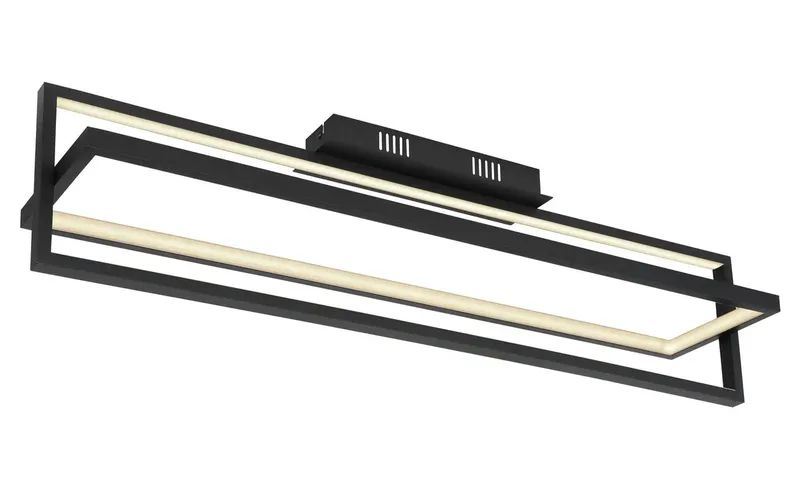 plafonniere - Flips - metaal - LED - 67195D från Globo i Svart – produktbild 3 av 3