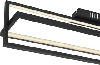 plafonniere - Flips - metaal - LED - 67195D från Globo i Svart – produktbild 1 av 3