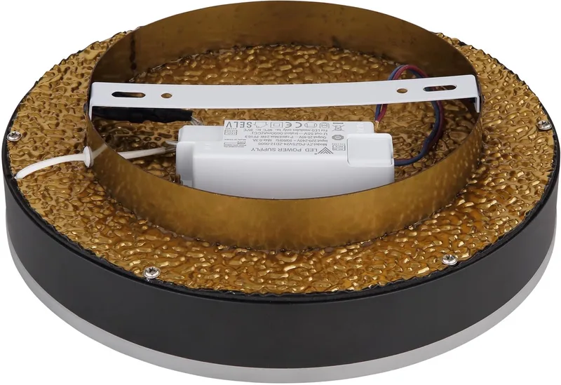 plafonniere - Hedi - metaal - Ø 30cm - LED - 48460-24 by Globo in Black – product photo