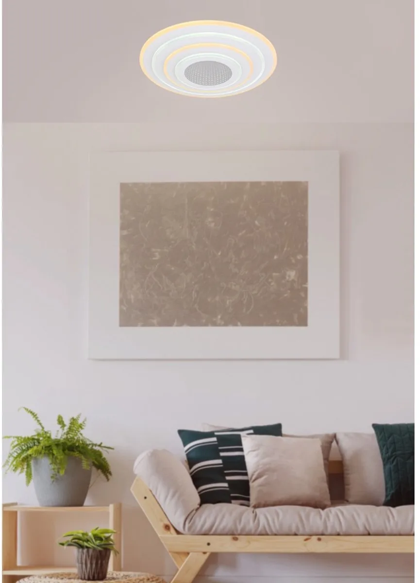 plafonniere - Jocelyn - metaal - Ø 50cm - LED - 48544SH de Globo en Blanc – photo produit