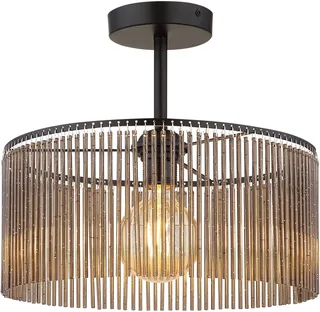 Plafonniere - LEEDS - glas - Ø 35cm - E27 - 63080108 de Globo en Noir – photo produit 1 sur 3