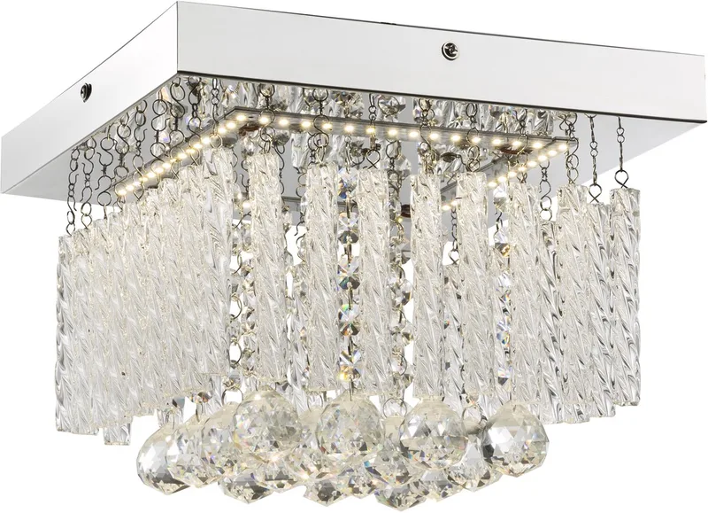 plafonniere - Mathilda - metaal - LED - 68396-12 de Globo en Chrome – photo produit