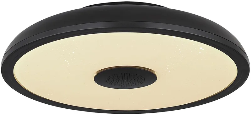 plafonniere - Raffy - kunststof - Ø 28cm - LED - 41366B de Globo en Noir – photo produit