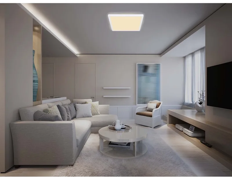 plafonniere - Sapana - kunststof - LED - 41563-24W by Globo in White – product photo 1 of 4