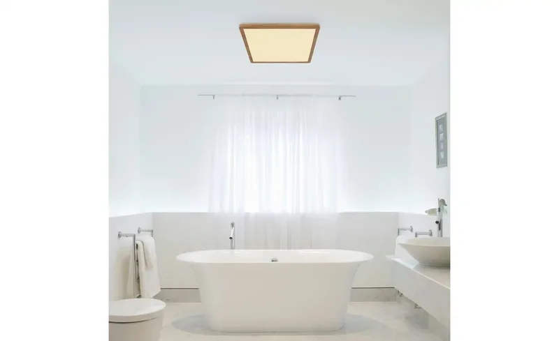 plafonniere - Sapana - kunststof - LED - 41563-24WW de Globo en Naturel – photo produit 2 sur 3