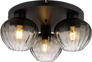 Plafonniere - TOY - glas - Ø 45cm - E27 - 60130308 de Globo en Noir – photo produit 1 sur 3