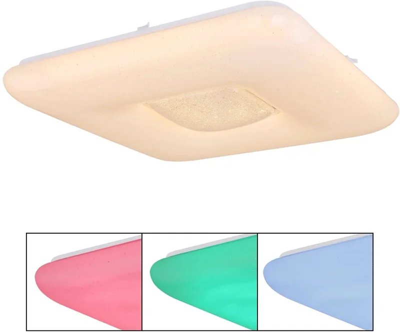 plafonniere - Trystan - metaal - LED - 48409-48RGBSH de Globo en Blanc – photo produit
