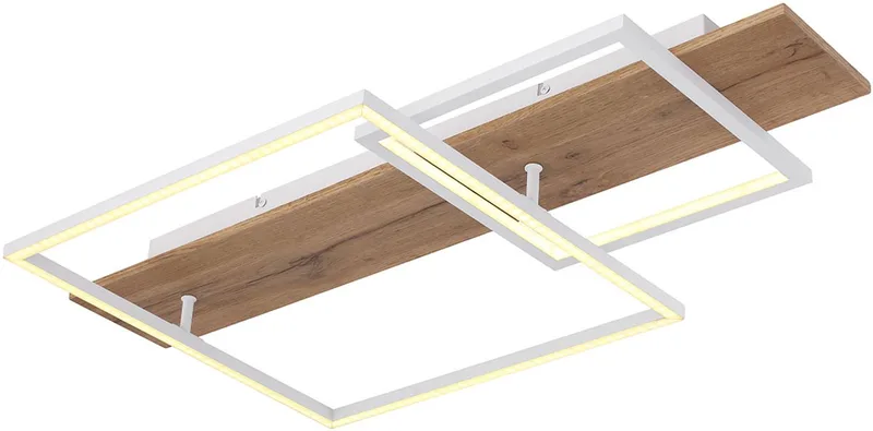 plafonniere - Vanni - metaal - LED - 67289D1W fra Globo i Hvid – produktbillede 1 af 2