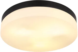 plafonniere - Vranos - aluminium - Ø 30cm - E27 - 32113B fra Globo i Sort – produktbillede 1 af 3