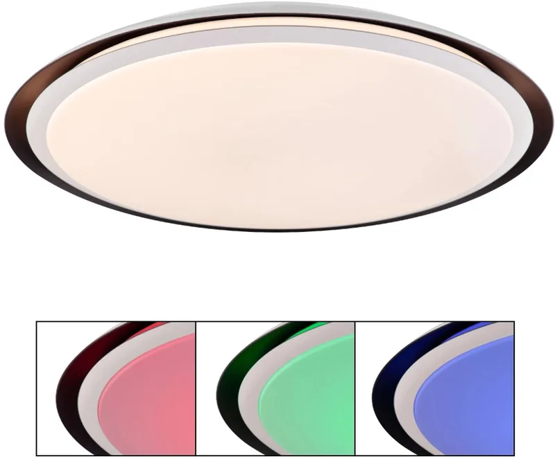 plafonniere - Xaver - metaal - Ø 56cm - LED - 41359-40RGBSH von Globo in Weiß – Produktfoto