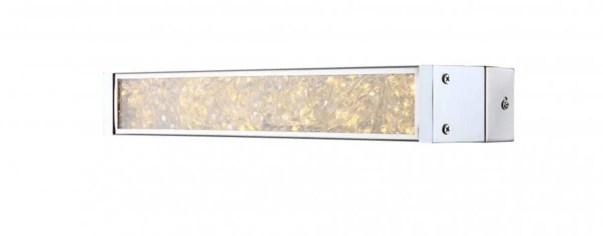 Praktische LED wandlamp chroom K9 kristallen helder, glas 12W- Globo 49337-12 de Globo en Argent – photo produit