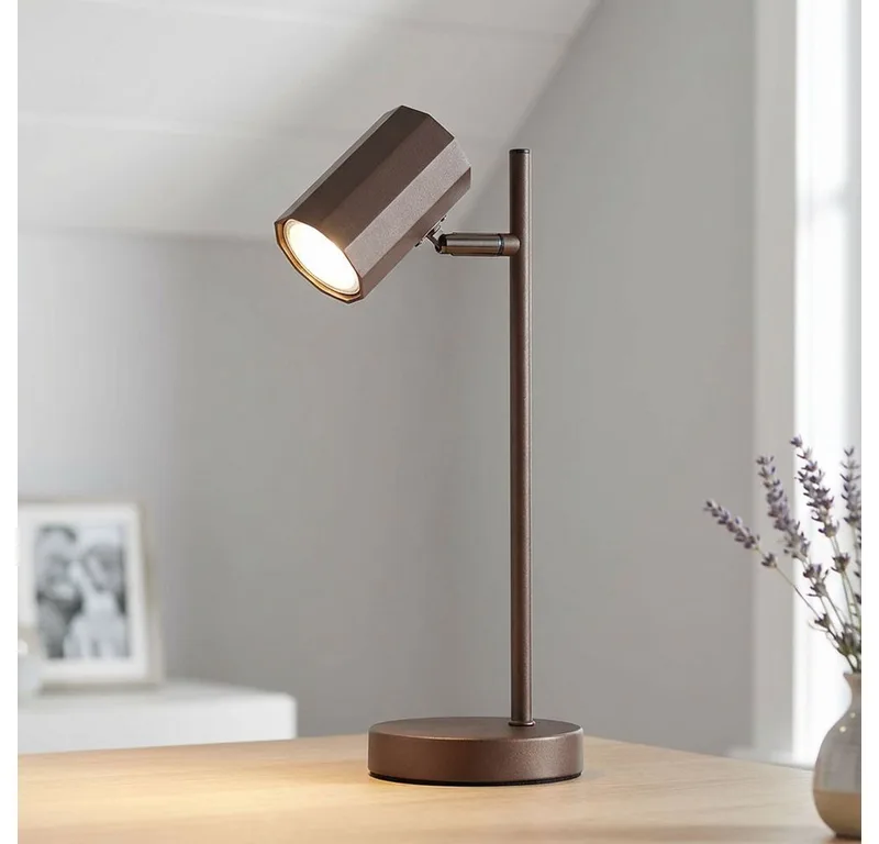 Schreibtischlampe, Leuchtmittel nicht inklusive, Schreibtischlampe Nachttischleuchte Tischlampe bronze Leselampe de Globo – photo produit