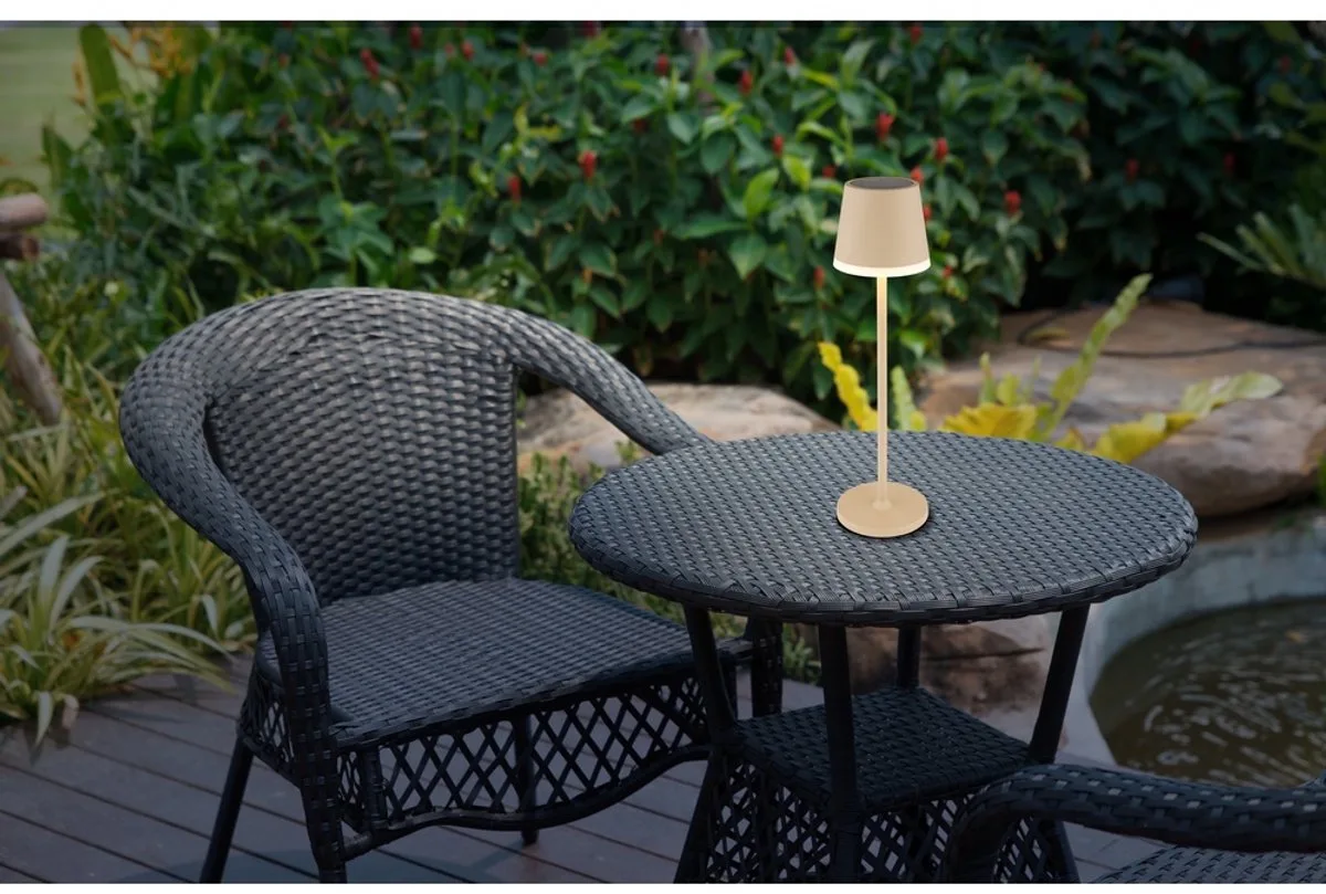 Solar tafellampje Vannieso - 36637S by Globo in Zand bruin – product photo