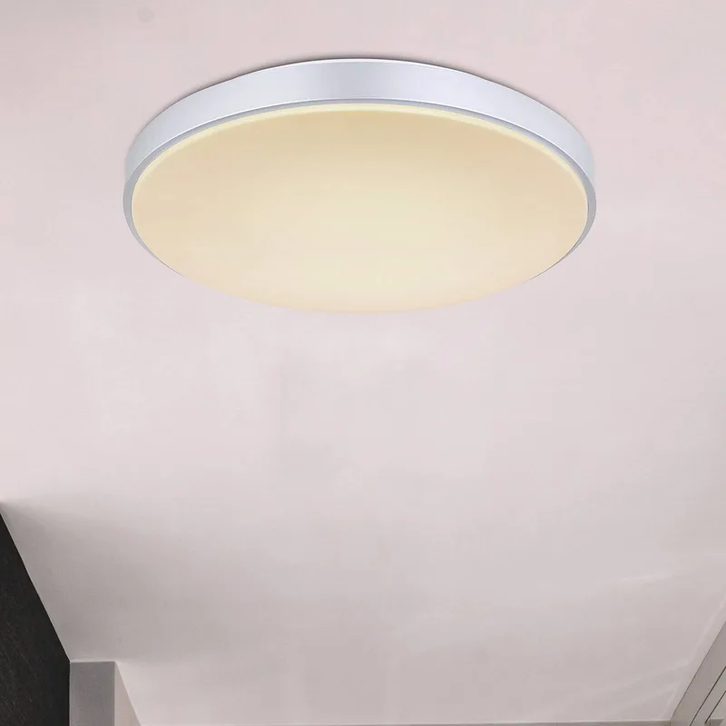 Sonny LED plafondlamp, zilver, CCT, Ø 41 cm de Globo en Argent, Blanc – photo produit