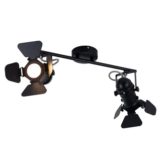 Spot - Egon - metaal - opbouwspot - GU10 - 54650-2B fra Globo i Sort – produktbillede 1 af 3
