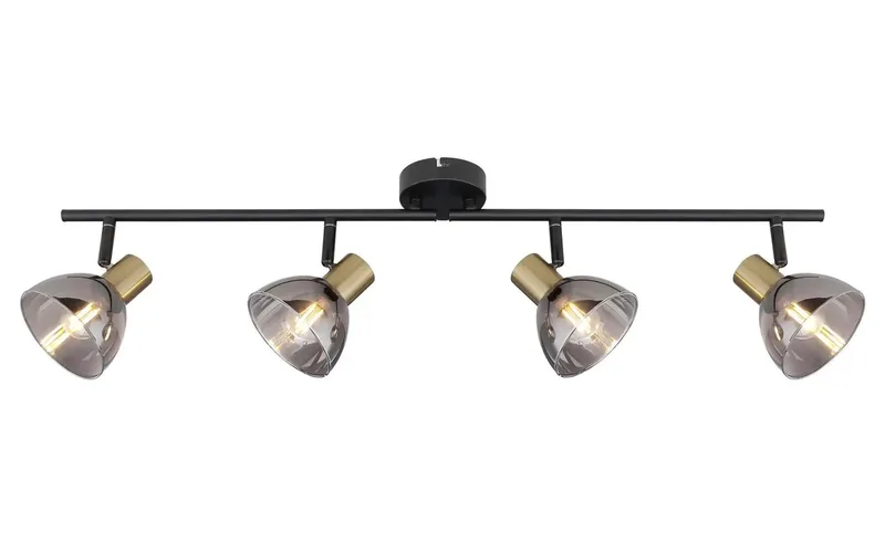 Spot - Jay - glas metaal smoke glas - kleurglas-lamp - E14 - 54305-4 de Globo en Noir – photo produit 3 sur 3
