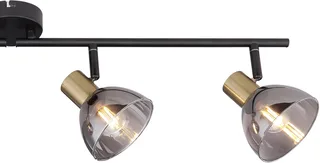 Spot - Jay - glas metaal smoke glas - kleurglas-lamp - E14 - 54305-4 de Globo en Noir – photo produit 1 sur 3