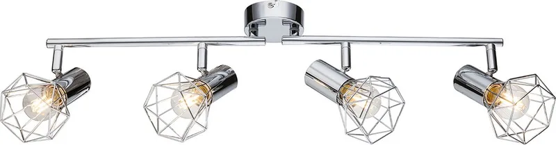 Spot - Xara I - metaal - opbouwspot - E14 - 54802-4 de Globo en Chrome – photo produit