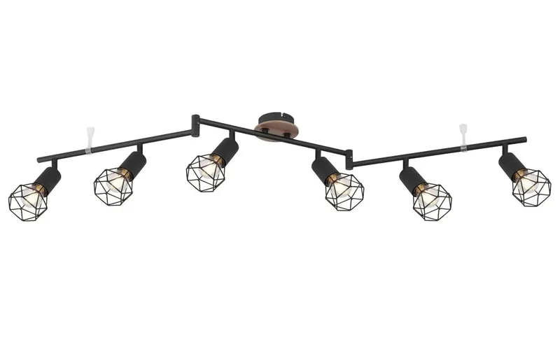 Spot - Xara I - metaal - opbouwspot - E14 - 54802S-6H by Globo in Black – product photo 2 of 3