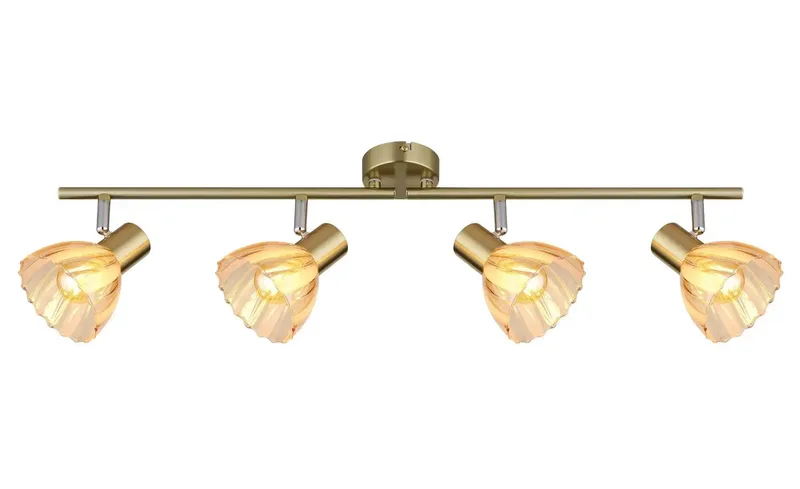 Spot - ZACHERY - glas - opbouwspot - E14 - 54315M-4 fra Globo i Bronze – produktbillede 2 af 3