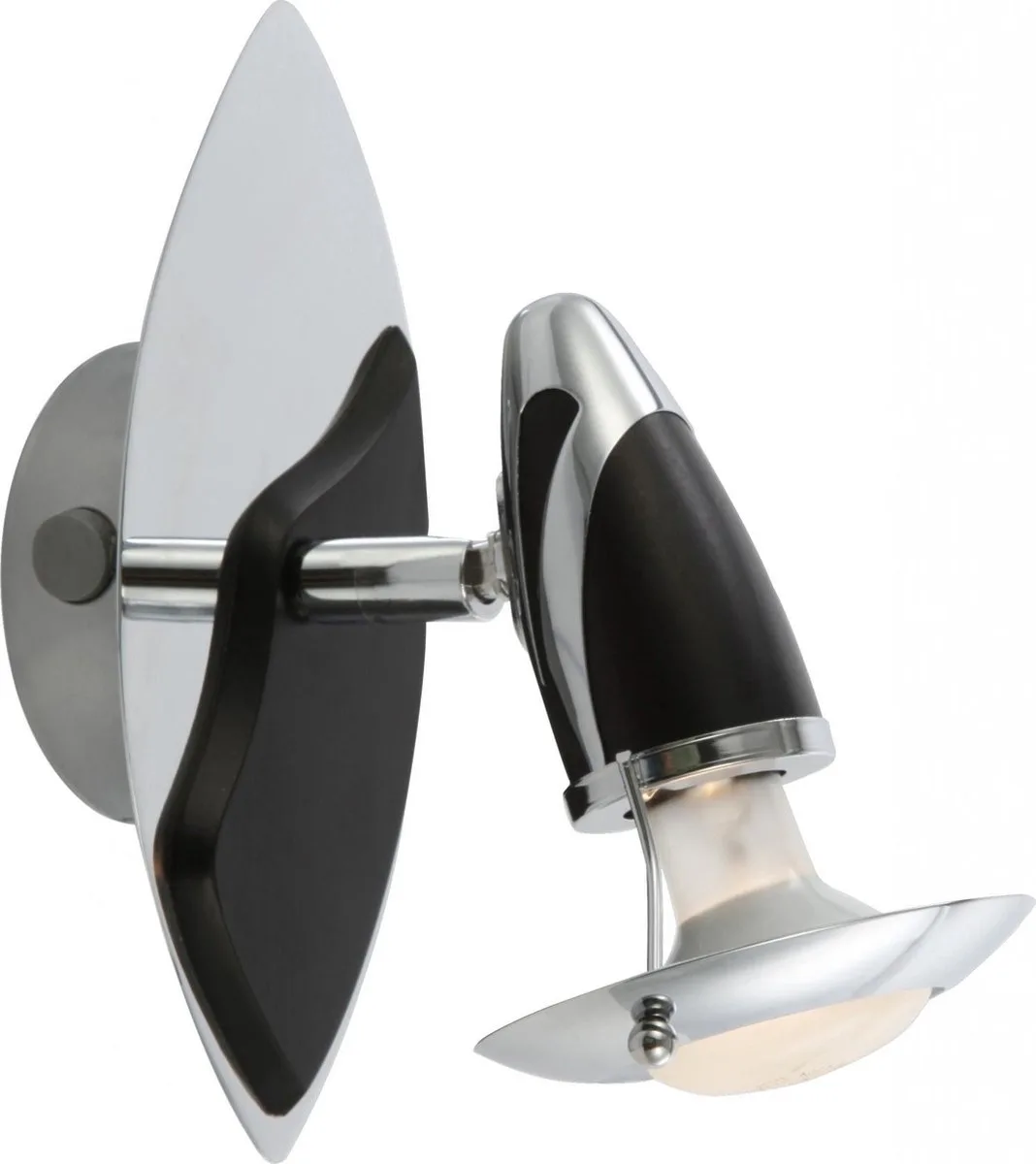 Spotserie Globo Lord - Metaal/Chroom/Donker hout - 1 lichts de Globo en Chrome – photo produit