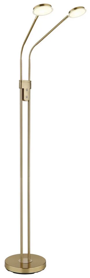 Stehlampe SILVIO, LED fest integriert, Stehleuchte mit Touchdimmer, flexibel, modern & komfortabel fra Globo i Guld – produktbillede 5 af 5