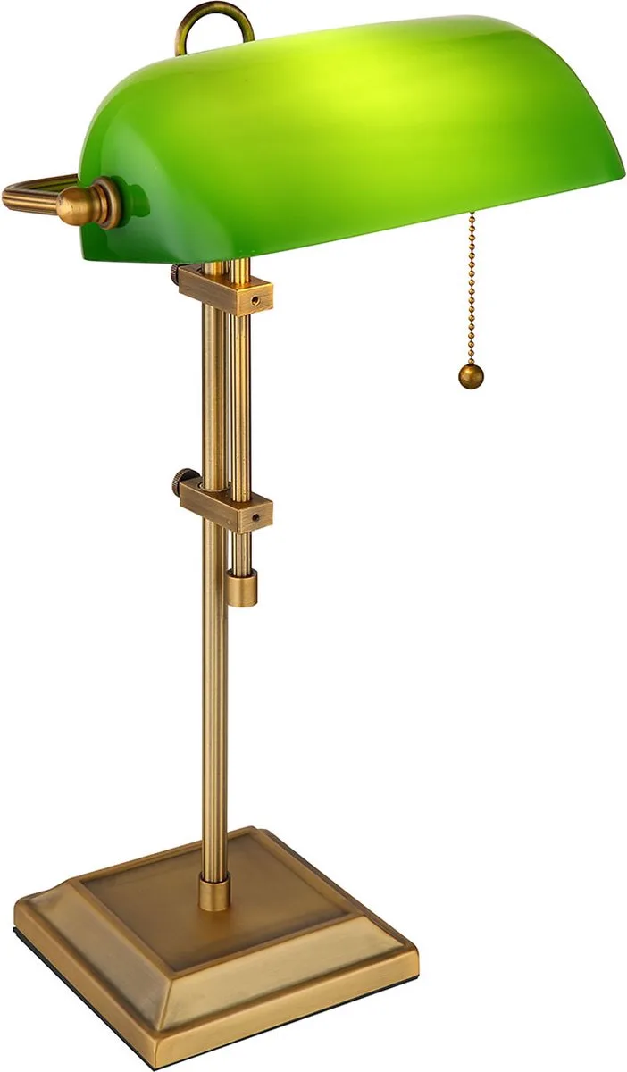 tafellamp - Antique - metaal - bureaulamp - E27 - 2491N de Globo en Laiton – photo produit