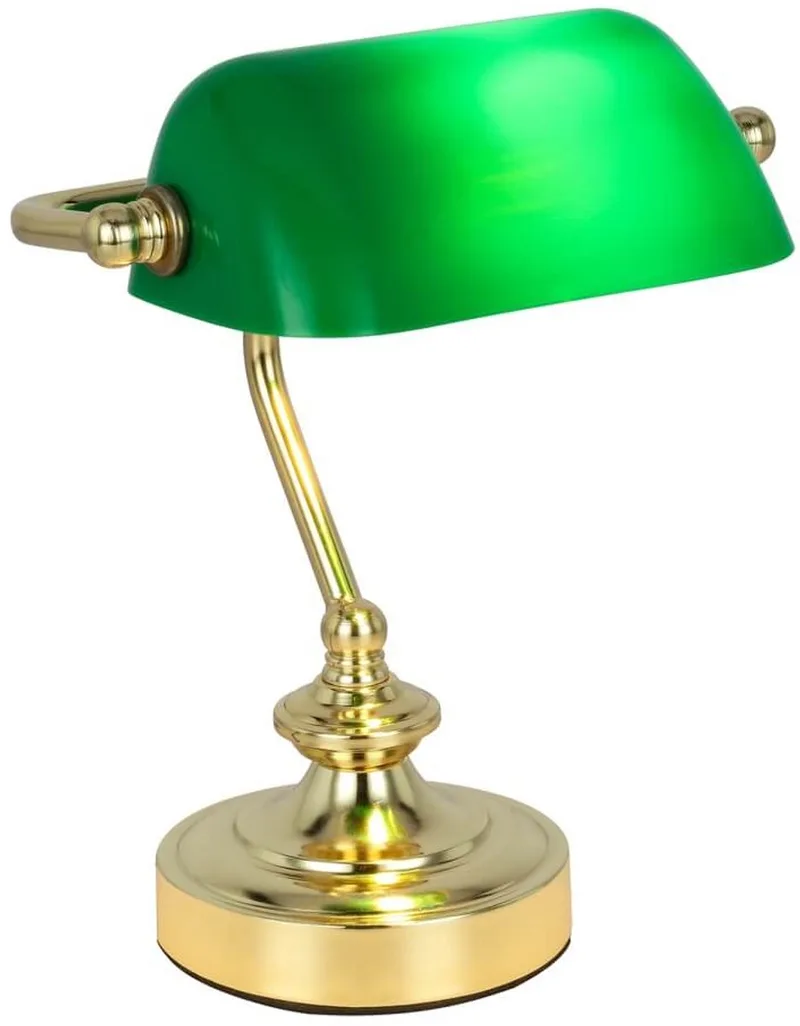 Tafellamp - ANTIQUE - metaal - notarislamp - E14 - 24917 fra Globo i Bronze – produktbillede